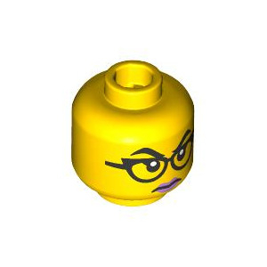 LEGO® Mini-Figurine Tête Femme Lunette Deux Expressions (1U)