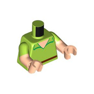 LEGO® Torso Shirt with Open Collar Light Nougat Neck