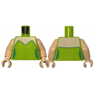 LEGO® Torso Female Strapless Top with Light Nougat Neck