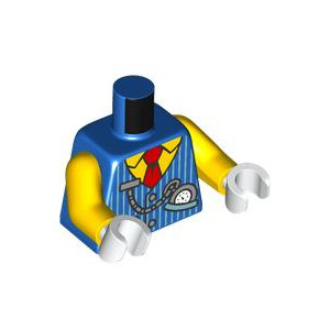 LEGO® Torso Vest with Yellow Shirt Red Tie