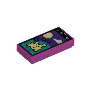 LEGO® Tile 1x2 Cell Phone Smartphone with Game