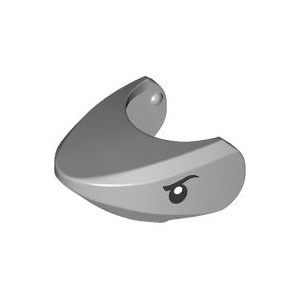 LEGO® Shark Head with Rounded Nose with Black Eyes