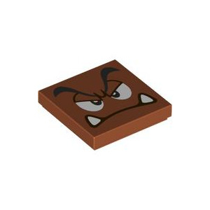 LEGO® Tile 2x2 with Black Eyebrows