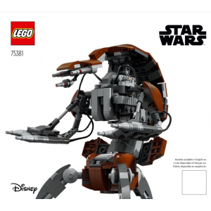 LEGO® Catalog Instructions Star-Wars Sculptures Droideka