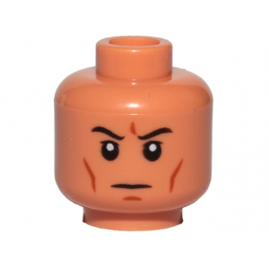 LEGO® Minifigure Head Black Eyebrows