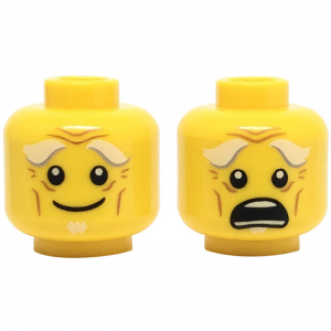 LEGO® Mini-Figurine Tête Deux Expressions (8S)