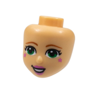 LEGO® Mini Doll Head Friends with Dark Orange Eyebrows