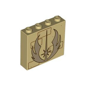 LEGO® Brick 1x4x3 with Dark Tan Jedi Order