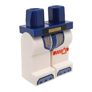 LEGO® Hips and White Legs with Gold and Sand Blue Armor