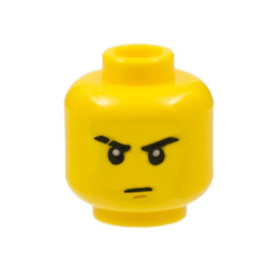 LEGO® Minifigure Head Male Stern Eyebrows