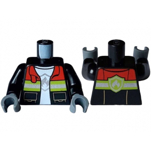 LEGO® Torso Fire Jacket Open with Pockets