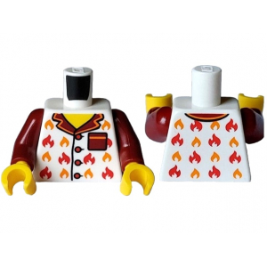 LEGO® Mini-Figurine Torse Flamme (2Y)