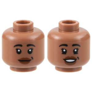 LEGO® Mini-Figurine Tête Femme 2 Expressions Sourire (6Q)