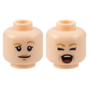 LEGO® Mini-Figurine Tête Femme 2 Expressions (7I)