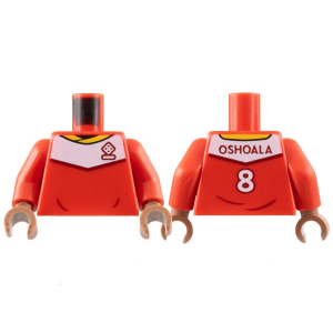 LEGO® Mini-Figurine Torse Maillot N°8 - (3D)