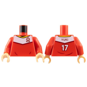 LEGO® Torso Soccer Uniform Yellow Collar