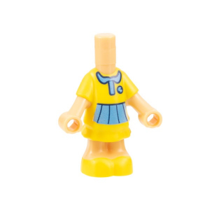 LEGO® Micro Doll Body with Molded Yellow Short