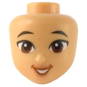 LEGO® Mini Doll Head Friends wirh Black