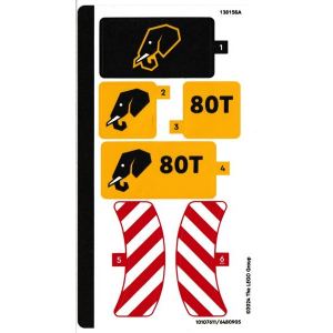 LEGO® Autocollant Stickers Set 60420 Travaux