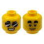 LEGO® Mini-Figurine Tête Homme avec 2 Expressions (3T)