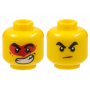 LEGO® Minifigure Head Dual Sided Black Thick