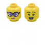 LEGO® Mini Figurine - Tête Femme Avec 2 Expressions (1M)